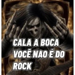 Sticker from eu sou do rock