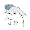 😰 emoji ㄇㄚˊ幾兔 1~3 Telegram sticker 20 of 120
