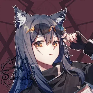 Sticker from Texas (Arknights)