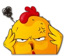 😒 emoji Hot Chicken / By OsmerOmar Telegram sticker 17 of 40