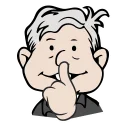 🤐 emoji AMLO Oficial Telegram sticker 16 of 16