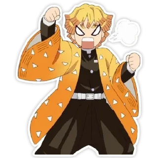 😤 emoji Zenitsu Telegram sticker 6 of 9