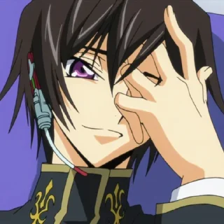 😏 emoji Code Geass @animestickersii Telegram sticker 1 of 106
