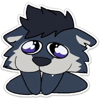 😢 emoji ManuTheWolf V2 Telegram sticker 20 of 36