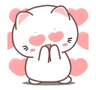 😍 emoji @Gifs_Gallery ᴍɪᴋɪ ᴄᴀᴛ ᴘᴀᴄᴋ ❤️ — @stckrRobot Telegram sticker 15 of 31