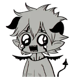 🥹 emoji Arte escura | @Poltergeist_0 Telegram sticker 10 of 13