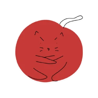 Sticker from cat blobs