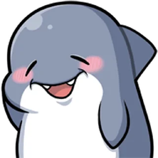 😊 emoji 胖鯊魚鯊西米★表情貼~嗨翻天 @kal_pc Telegram sticker 19 of 41