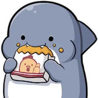 😊 emoji 胖鯊魚鯊西米★表情貼~嗨翻天 @kal_pc Telegram sticker 9 of 41