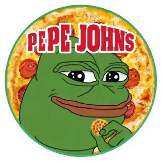 😏 emoji Pepe John's Telegram sticker 8 of 27