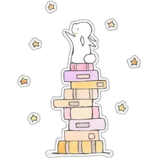 Sticker from Garotas literárias = dias