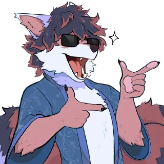 😎 emoji @Mercuryf0x GodBirdArt Telegram sticker 2 of 19