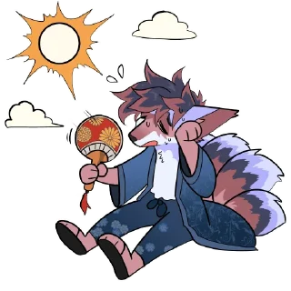 ☀️ emoji @Mercuryf0x GodBirdArt Telegram sticker 1 of 19