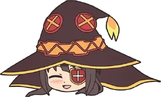 😵 emoji Megumin and friends — @stckrRobot Telegram sticker 20 of 120