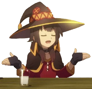 👐 emoji Megumin and friends — @stckrRobot Telegram sticker 23 of 120