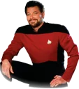 😏 emoji Star Trek: TNG Telegram sticker 18 of 25