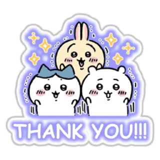 😊 emoji ChiikawaUsagiMomo Telegram sticker 2 of 16