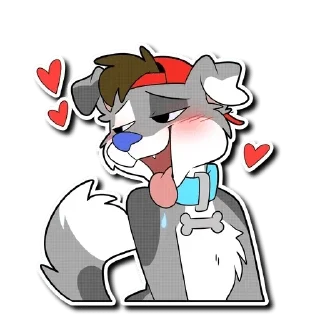 😍 emoji MooMoos — @stckrRobot Telegram sticker 21 of 75