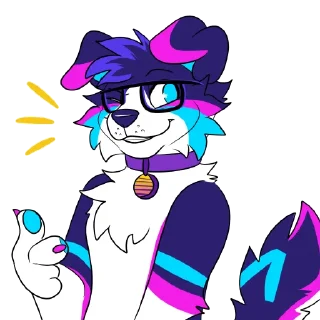 Sticker from Indigo (@DexoPaw)