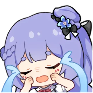 😭 emoji 阿梓从小就很可爱2.0 Telegram sticker 13 of 25