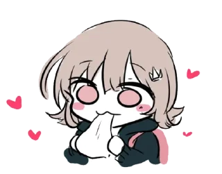 😁 emoji nanami chiaki Telegram sticker 7 of 46