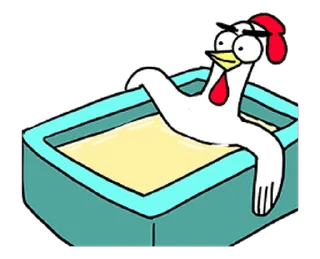 😊 emoji Chicken Bro Lazy Mode (雞雞兄弟) @kal_pc Telegram sticker 10 of 16