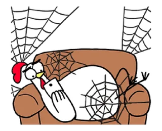 😊 emoji Chicken Bro Lazy Mode (雞雞兄弟) @kal_pc Telegram sticker 9 of 16