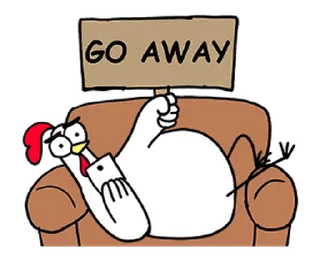 😊 emoji Chicken Bro Lazy Mode (雞雞兄弟) @kal_pc Telegram sticker 8 of 16