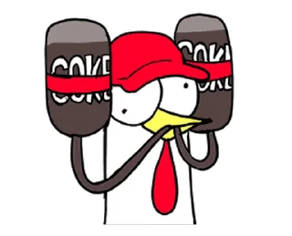 😊 emoji Chicken Bro Lazy Mode (雞雞兄弟) @kal_pc Telegram sticker 4 of 16