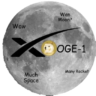 🌒 emoji 狗狗币Dogecoin @doge88 Telegram sticker 10 of 38