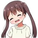 😊 emoji Invective tails [little girl] Telegram sticker 12 of 40