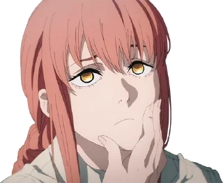 🤔 emoji Makima Telegram sticker 17 of 48