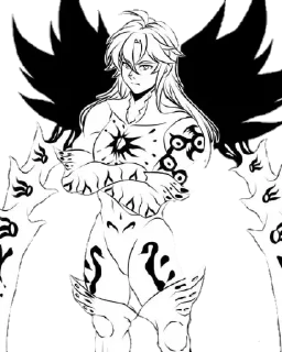 😒 emoji Meliodas @Blue_Rose_Sword Telegram sticker 13 of 55