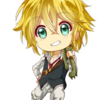 😁 emoji Meliodas 💛 Telegram sticker 5 of 9