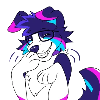 😆 emoji Indigo (@DexoPaw) Telegram sticker 4 of 78
