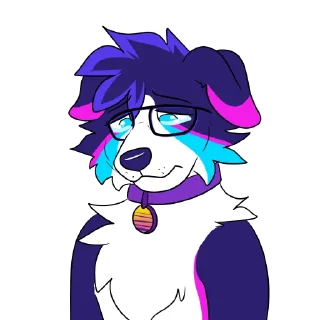 😢 emoji Indigo (@DexoPaw) Telegram sticker 7 of 78