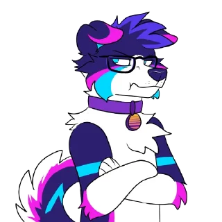 😒 emoji Indigo (@DexoPaw) Telegram sticker 15 of 78