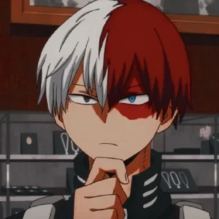 ❓ emoji Todoroki Shoto Telegram sticker 7 of 16