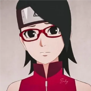 😐 emoji Sarada Uchiha ❤️ (@To_tipo_uchiha_sasuke) Telegram sticker 12 of 63