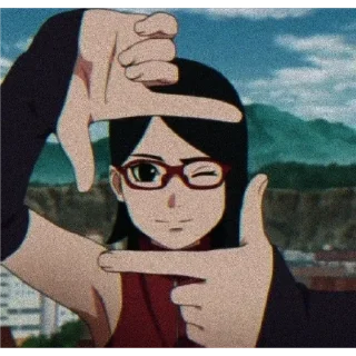 😁 emoji Sarada Uchiha ❤️ (@To_tipo_uchiha_sasuke) Telegram sticker 7 of 63