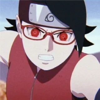 😤 emoji Sarada Uchiha ❤️ (@To_tipo_uchiha_sasuke) Telegram sticker 22 of 63