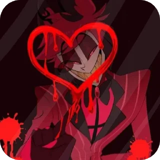 ❤ emoji Alastor Telegram sticker 23 of 23