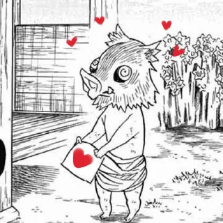 ❤️ emoji Inosuke Telegram sticker 16 of 31