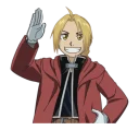👋 emoji Fullmetal Alchemist LINE Telegram sticker 20 of 48