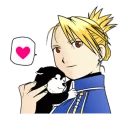🐶 emoji Fullmetal Alchemist LINE Telegram sticker 7 of 48