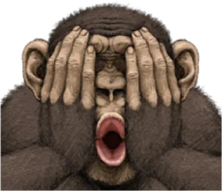 🙈 emoji chimp        by @raivozo Telegram sticker 23 of 87