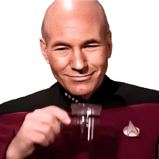 ☕ emoji Patrick Stewart Telegram sticker 12 of 19