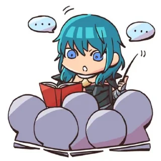 💙 emoji Byleth fire emblem Telegram sticker 20 of 120