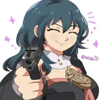 💙 emoji Byleth fire emblem Telegram sticker 22 of 120