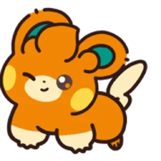 ⭐ emoji 🍭@Mycute_stickers mini Pokémon Telegram sticker 4 of 40